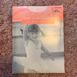 Capezio Ultra Soft Pink Footless Ballet Tights